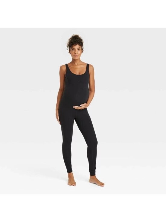 Ingrid & Isabel Maternity Tops - NWT Women's XS Ingrid & Isabel Black Maternity Tank Bodysuit Scoop Neck J1809